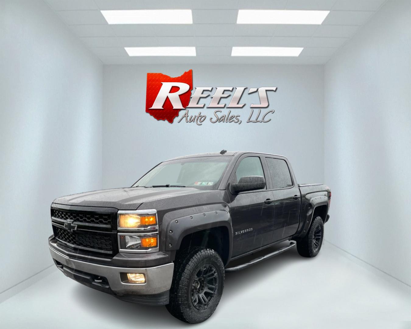 2014 Gray /Black Chevrolet Silverado 1500 LT Crew Cab 4WD (3GCUKREC7EG) with an 5.3L V8 OHV 16V engine, 6-Speed Automatic transmission, located at 11115 Chardon Rd. , Chardon, OH, 44024, (440) 214-9705, 41.580246, -81.241943 - Photo#0